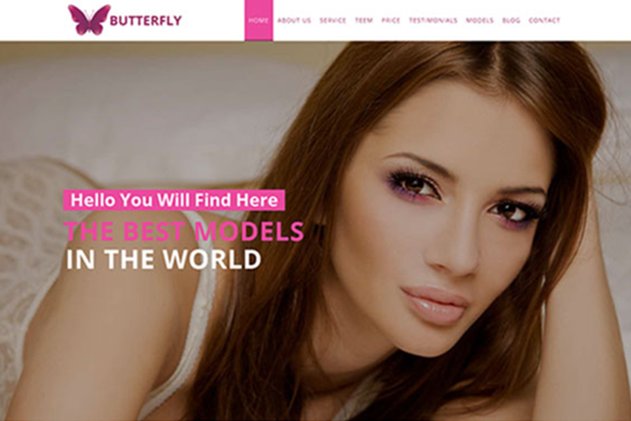 Butterfly – Model Agency Site Theme in Bootstrap Themes - product preview 8