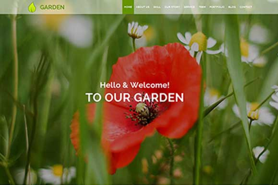 Garden Responsive HTML5 Theme in Bootstrap Themes - product preview 8