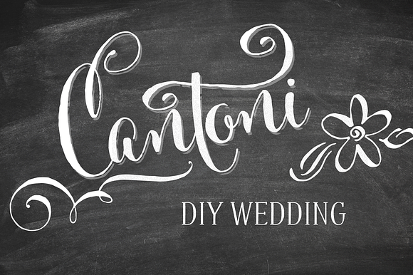 Cantoni DIY Wedding Font in Script Fonts - product preview 1