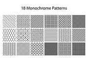 18 Monochrome Patterns