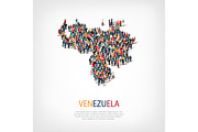 people map country Venezuela vector