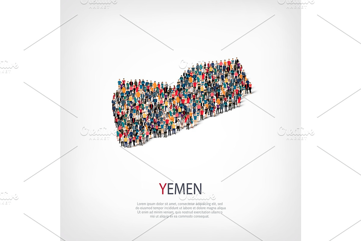 people map country Yemen vector in Illustrations - product preview 8