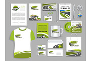 Corporate identity template for road build company
