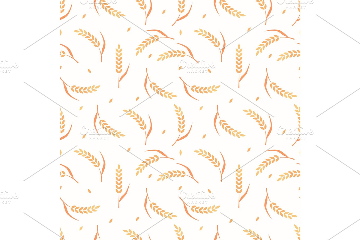 Seamless pattern with cereals. in Graphics - product preview 8