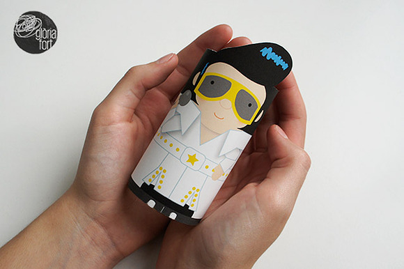 ELVIS PRESLEY _ paper game in Illustrations - product preview 1