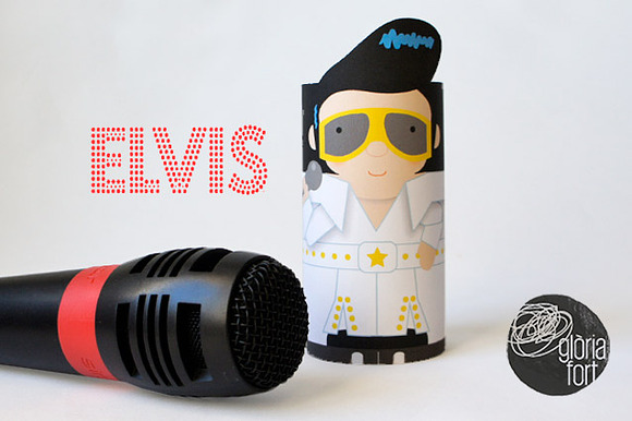 ELVIS PRESLEY _ paper game in Illustrations - product preview 2