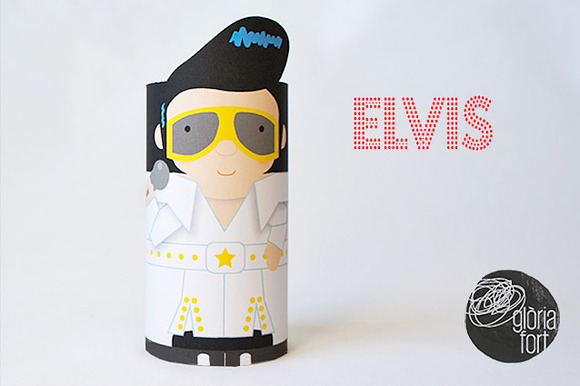 ELVIS PRESLEY _ paper game in Illustrations - product preview 3