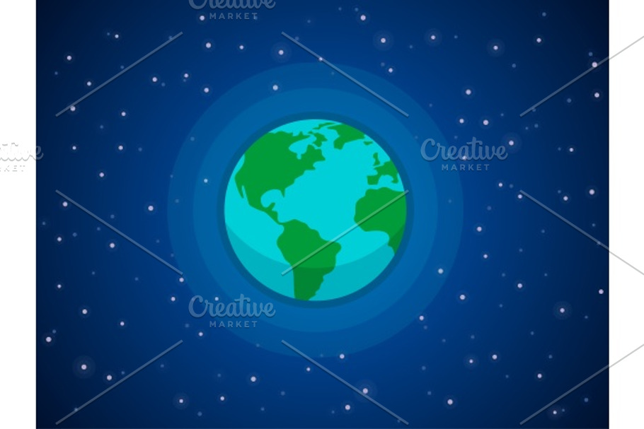 Globe in space in Illustrations - product preview 8