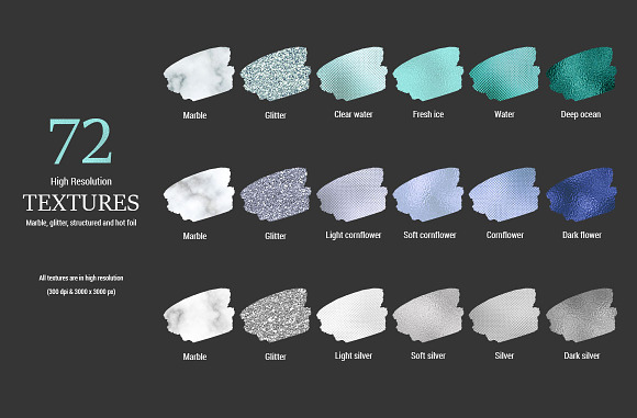 72 Marble, Glitter & Foil Textures in Textures - product preview 1