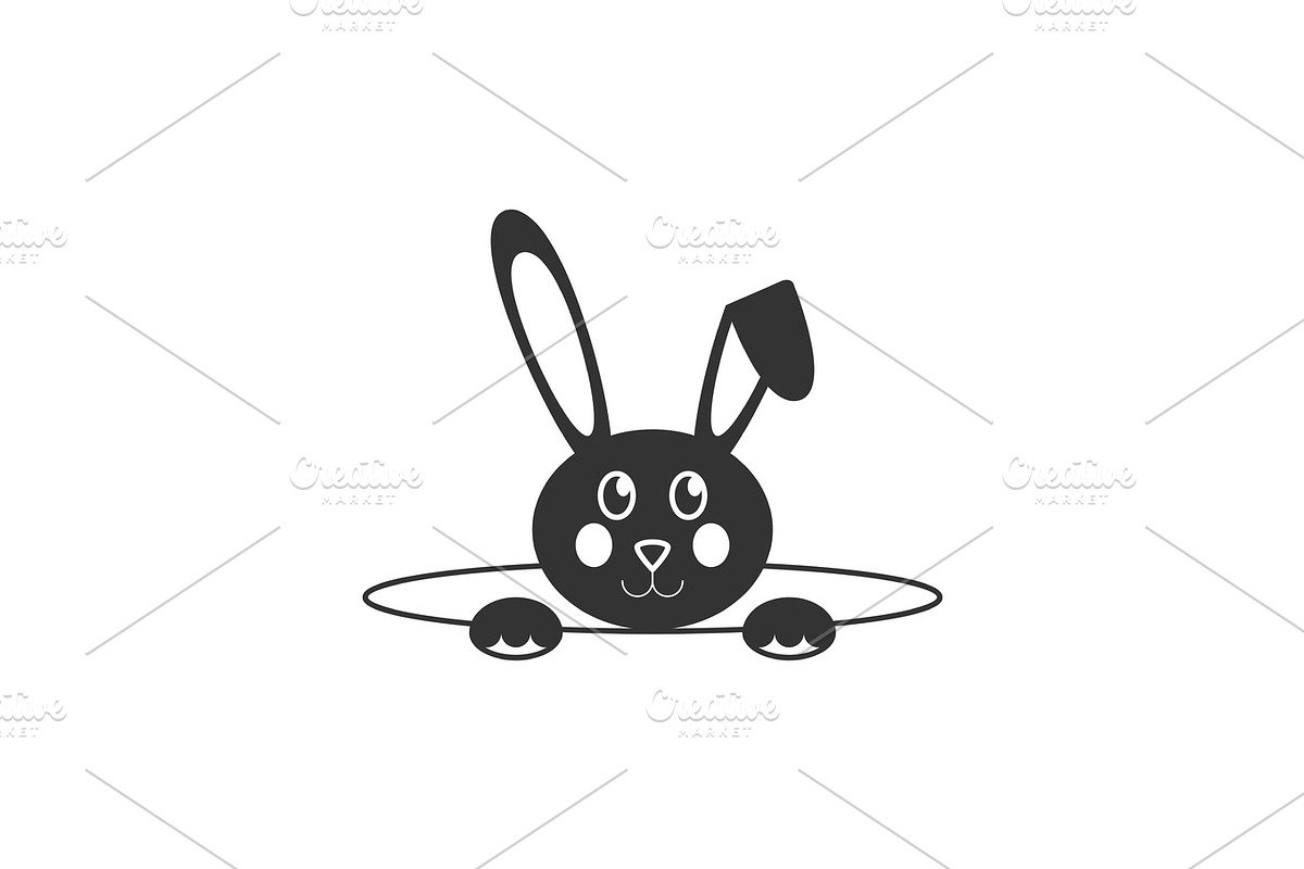 Easter bunny icon in Illustrations - product preview 8