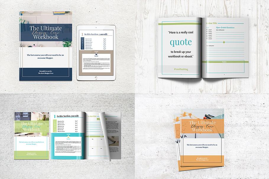 Boxy Workbook & Layout Template in Presentation Templates - product preview 8