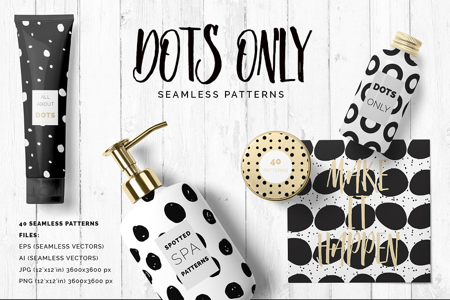 Dots & Spots Seamless Patterns