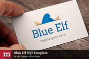 Blue Elf Logo template