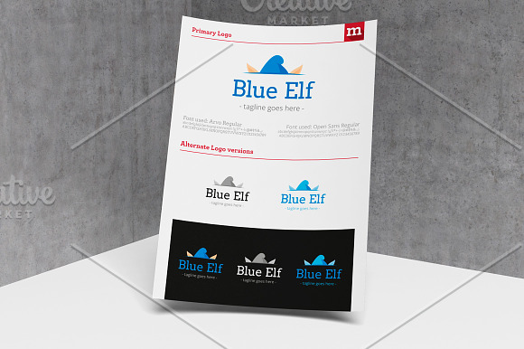 Blue Elf Logo template in Logo Templates - product preview 2