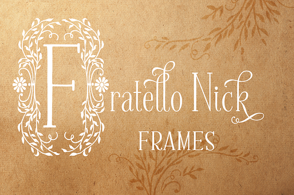 Fratello Nick Frames in Display Fonts - product preview 1