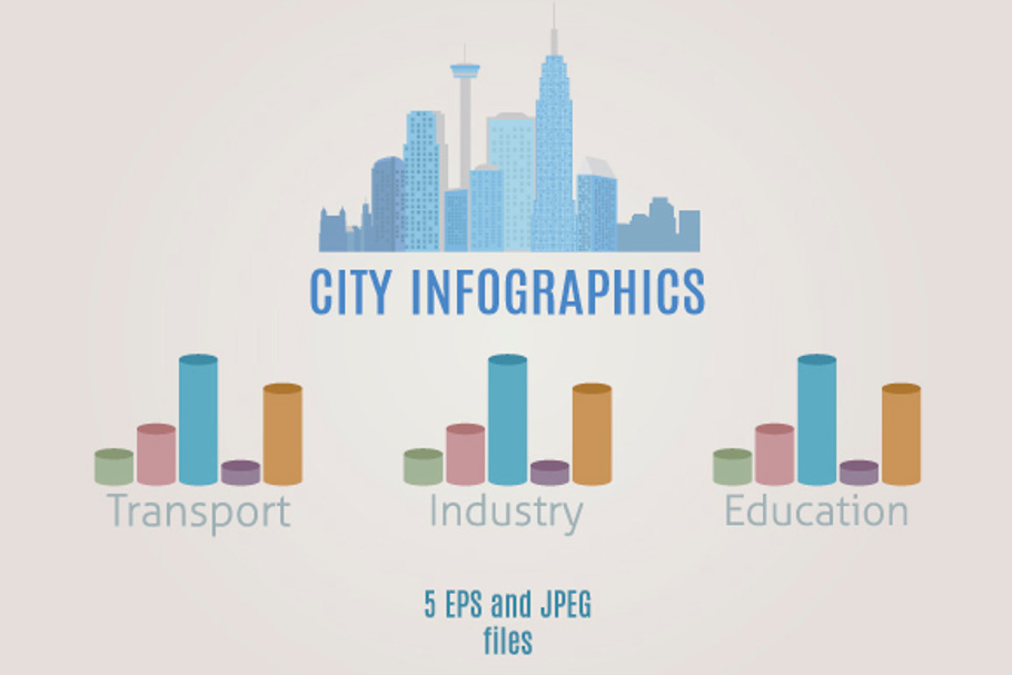 City infographics in Objects - product preview 8