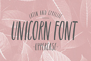 Unicorn font. Latin & Cyrillic