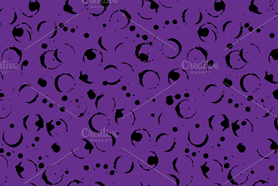 Ink circles seamless pattern vector in Patterns - product preview 8