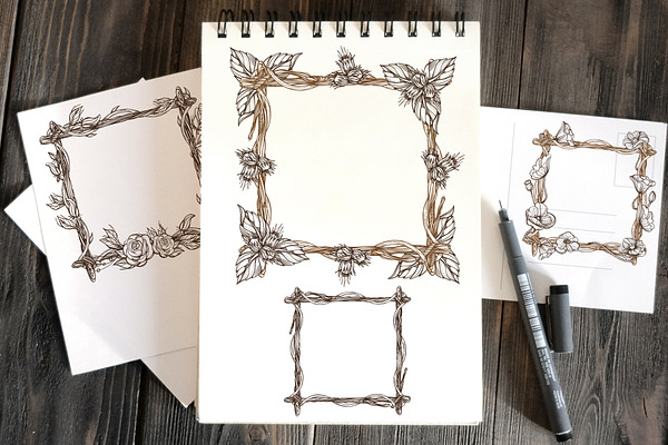 Square frames of branches