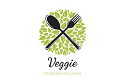 Vegetarian Restaurant Logo