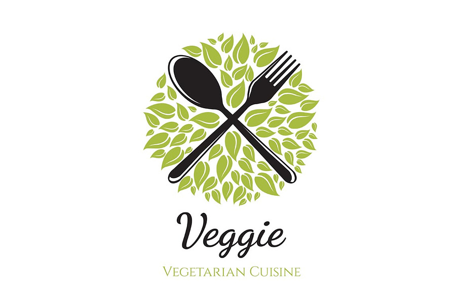 Vegetarian Restaurant Logo in Logo Templates - product preview 8