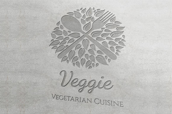 Vegetarian Restaurant Logo in Logo Templates - product preview 4