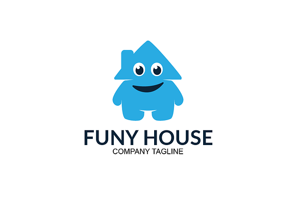 Funy House - Logo Template in Logo Templates - product preview 1