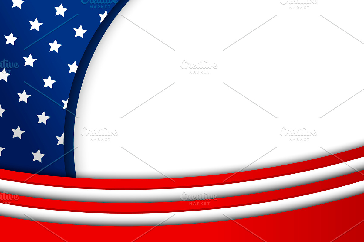 USA background design in Illustrations - product preview 8