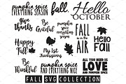 fall collection svg cut files bundle