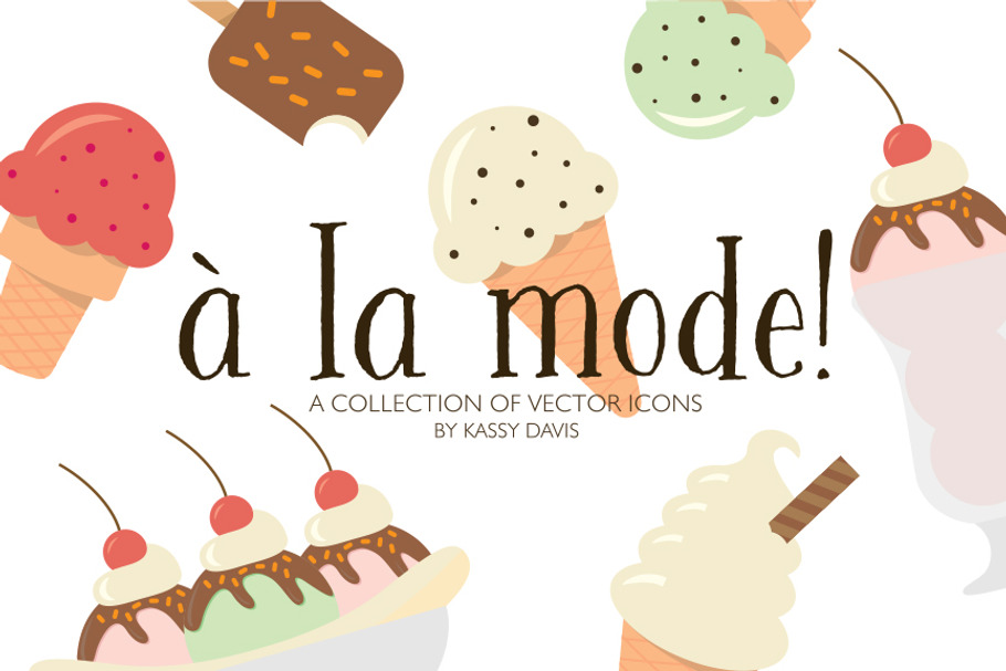 ‘À La Mode!’ Vector Icon Collection