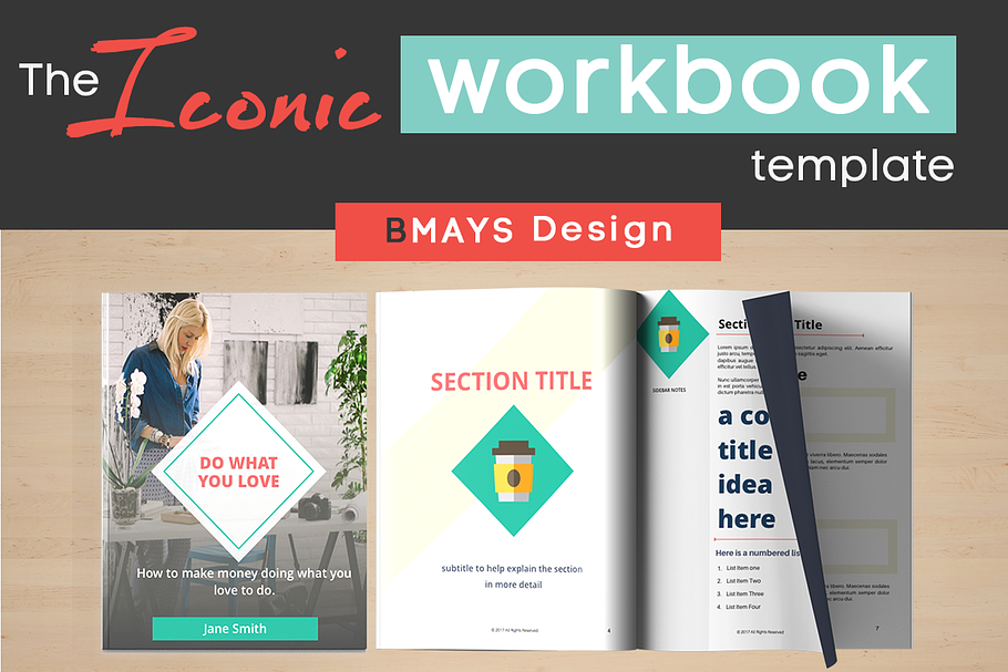 Iconic Workbook and Layout Template