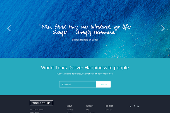 TravelAgency Sketch Website Template in Website Templates - product preview 3