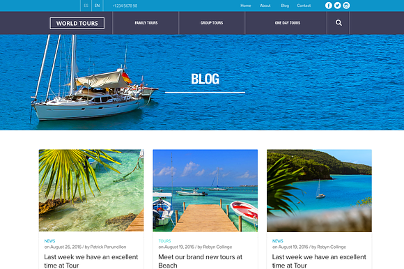 TravelAgency Sketch Website Template in Website Templates - product preview 7