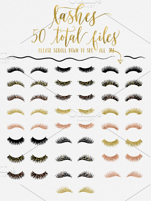 Digital Lash Boutique - Eye Lashes in Illustrations - product preview 1