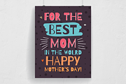 Happy Mother's Day Typography Flyer