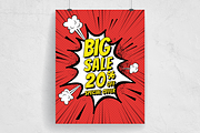 Comic Style Big Sale Poster & Flyer