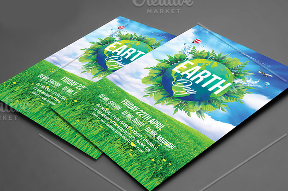 Earth Day Flyer Template in Flyer Templates - product preview 2