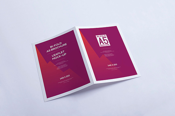 Bi-Fold Brochure Mock-Up in Print Mockups - product preview 2