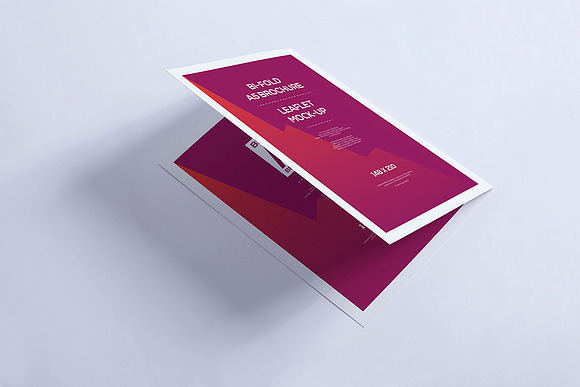 Bi-Fold Brochure Mock-Up in Print Mockups - product preview 4
