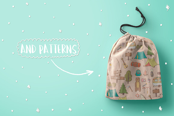 Lets Go Camping in Illustrations - product preview 2