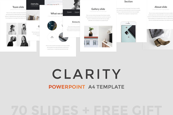 Clarity PowerPoint Template + A4 in PowerPoint Templates - product preview 7
