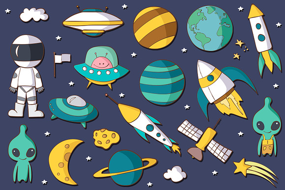 Space Man in Illustrations - product preview 1
