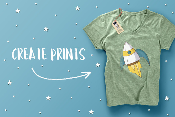 Space Man in Illustrations - product preview 4