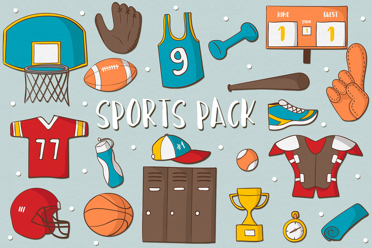Sports Pack in Illustrations - product preview 8