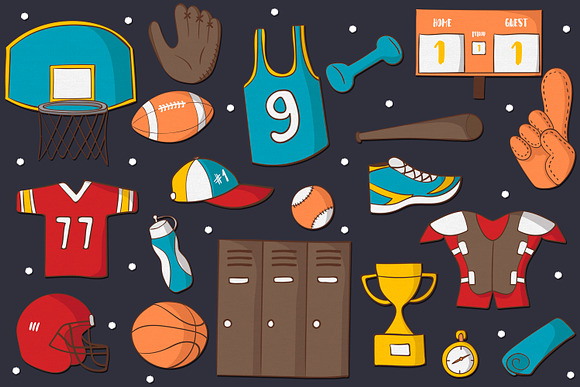 Sports Pack in Illustrations - product preview 1