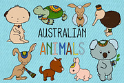 Australian Animals Vector Clipart