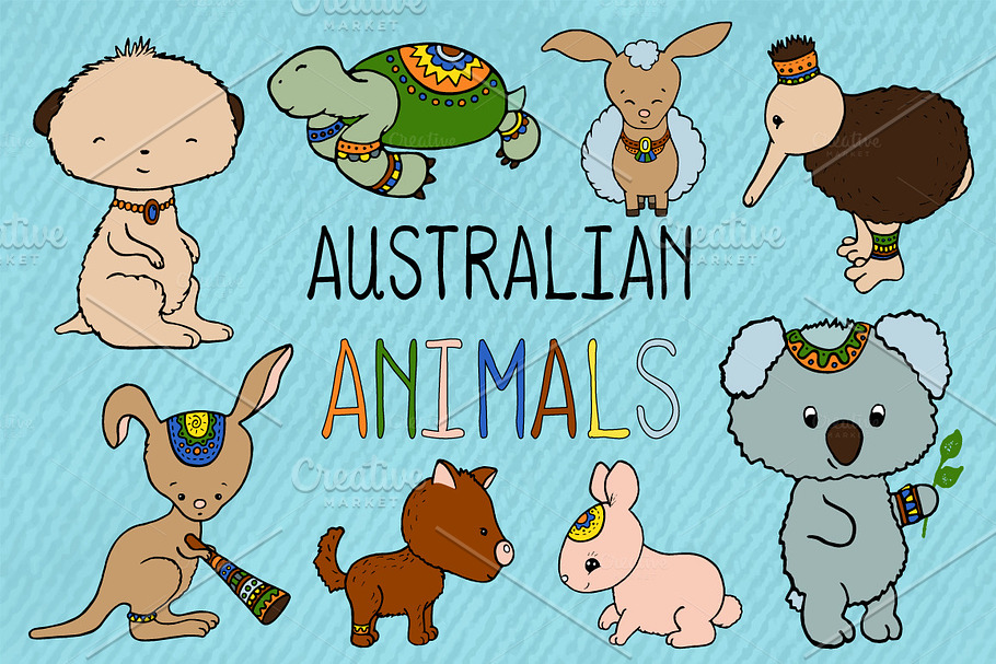 Australian Animals Vector Clipart in Illustrations - product preview 8