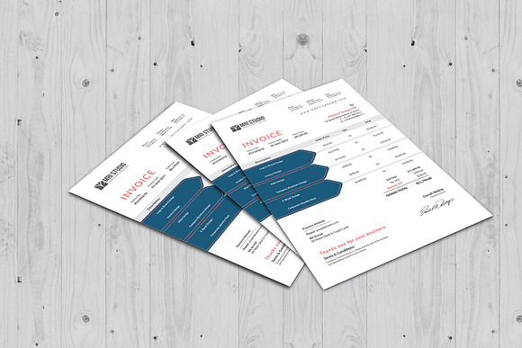 Simple Invoice Template in Stationery Templates - product preview 2