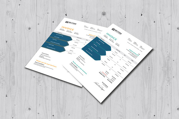 Simple Invoice Template in Stationery Templates - product preview 4