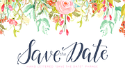 Hand Lettered Save the Date Phrase